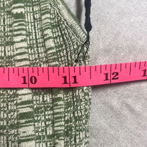 ASTR The Label Vania Mini Dress Olive Green Melange Halter Tie Neck Bodycon Sz 6 - Picture 8 of 9